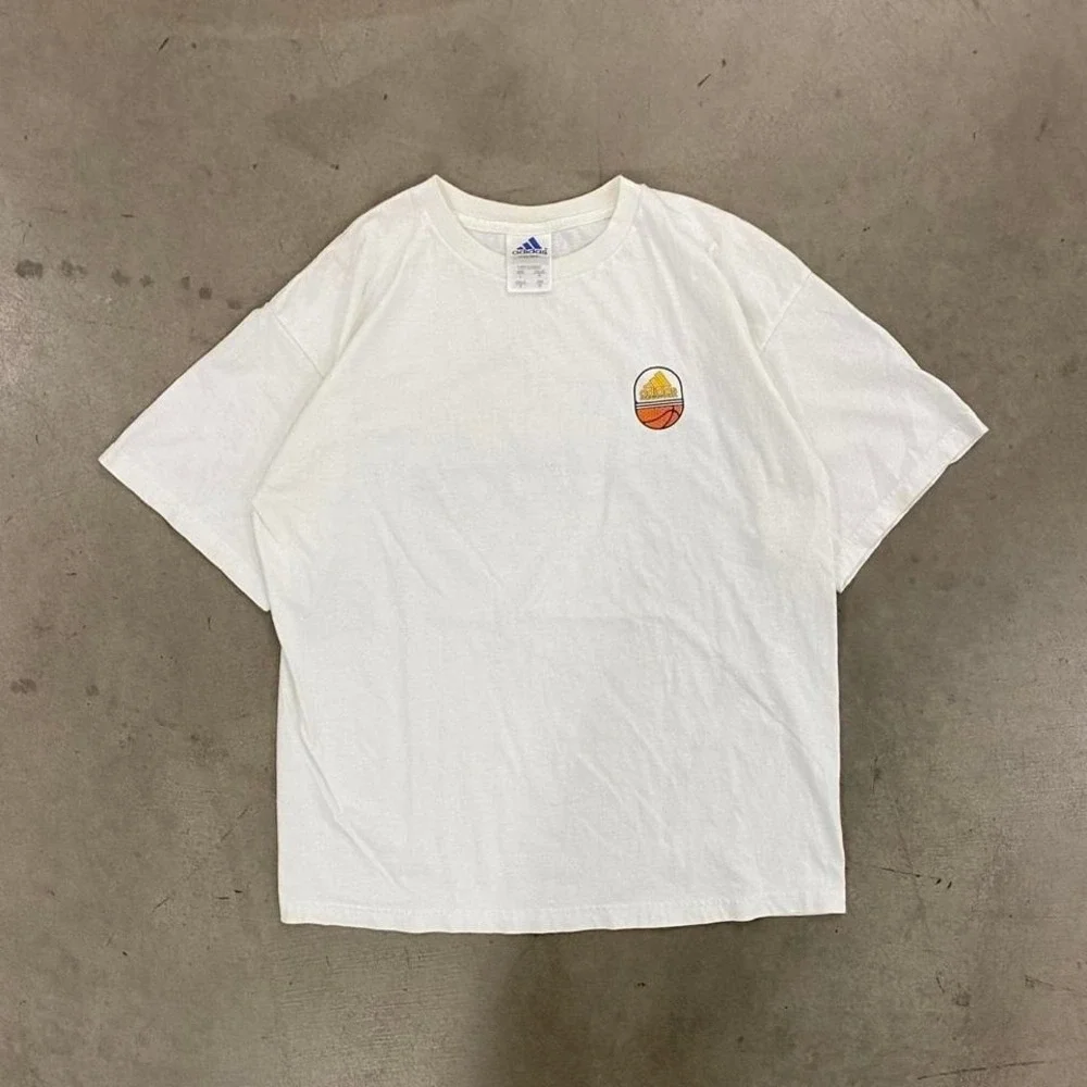 Vintage‎ Adidas Basketball 90s 3 Stripes T-Shirt Size L